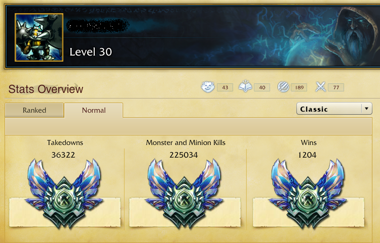 Selling - League Of Legends Account / 1200 wins / 30 level / A LOT