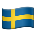 Flag: Sweden on Apple iOS 14.6