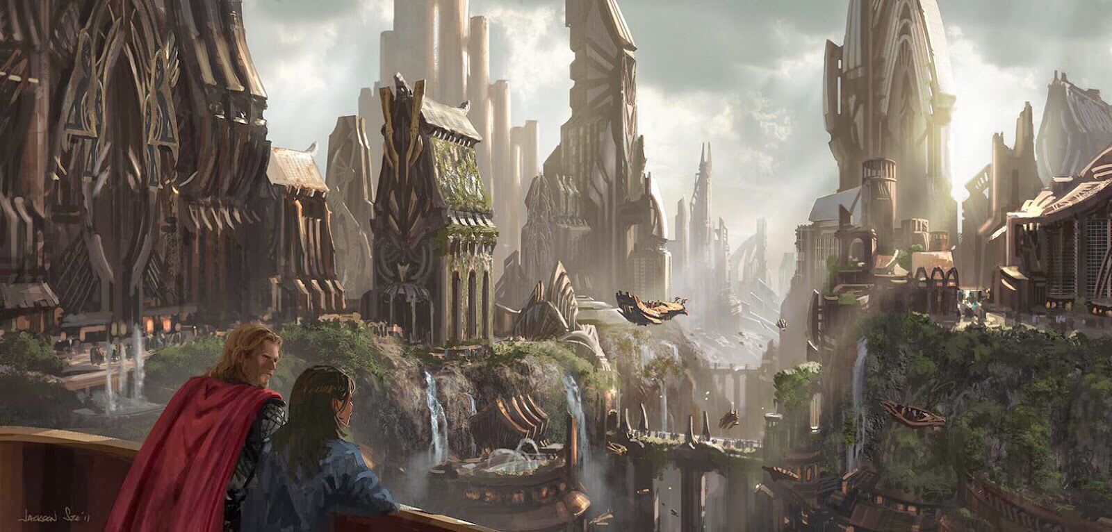 Asgard | Concept art, Elven city, The dark world